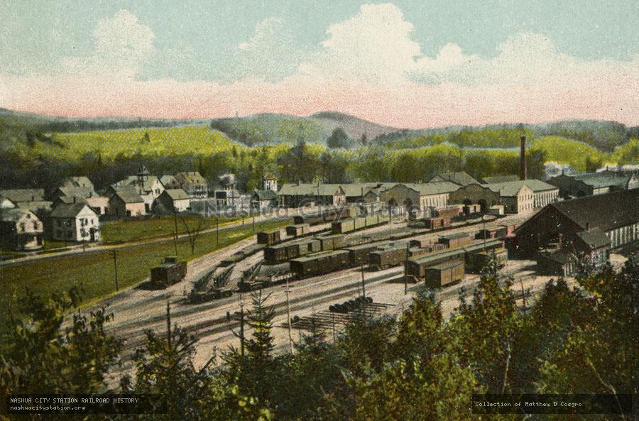 Postcard: Lyndonville, Vermont, Boston & Maine Railroad Shops